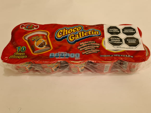 CHOCO GALLETIN CHOCOLATE DELICIAS 10 PZ